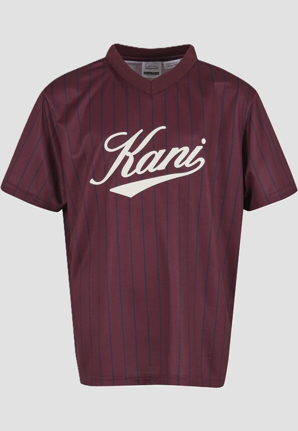 Cursive Varsity Pinstripe -1