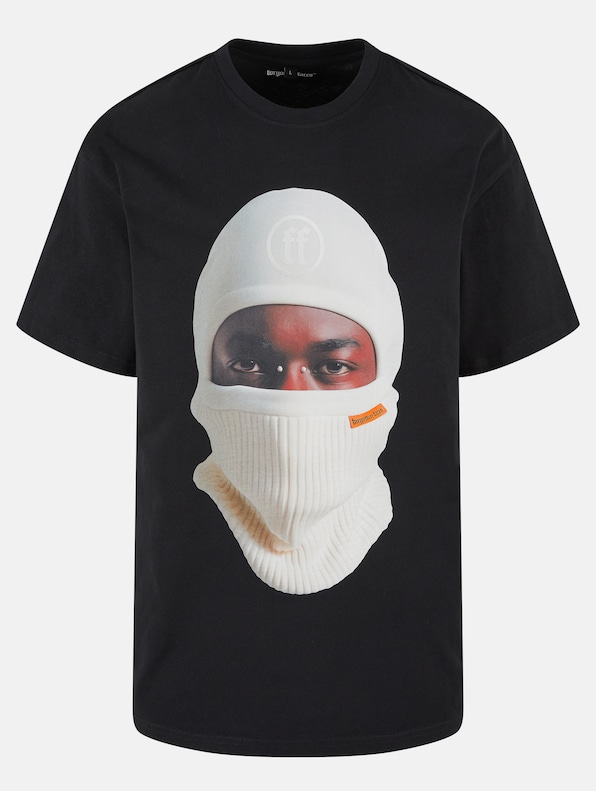 Forgotten Faces White Balaklava Oversize T-Shirts-3