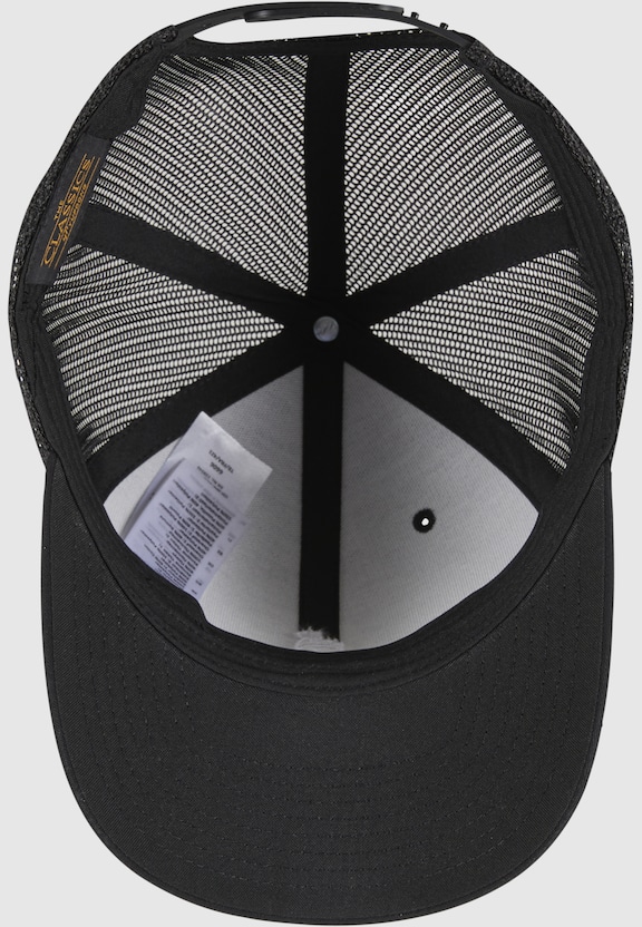 Crossed Fingers Handsign Retro Trucker Cap-4