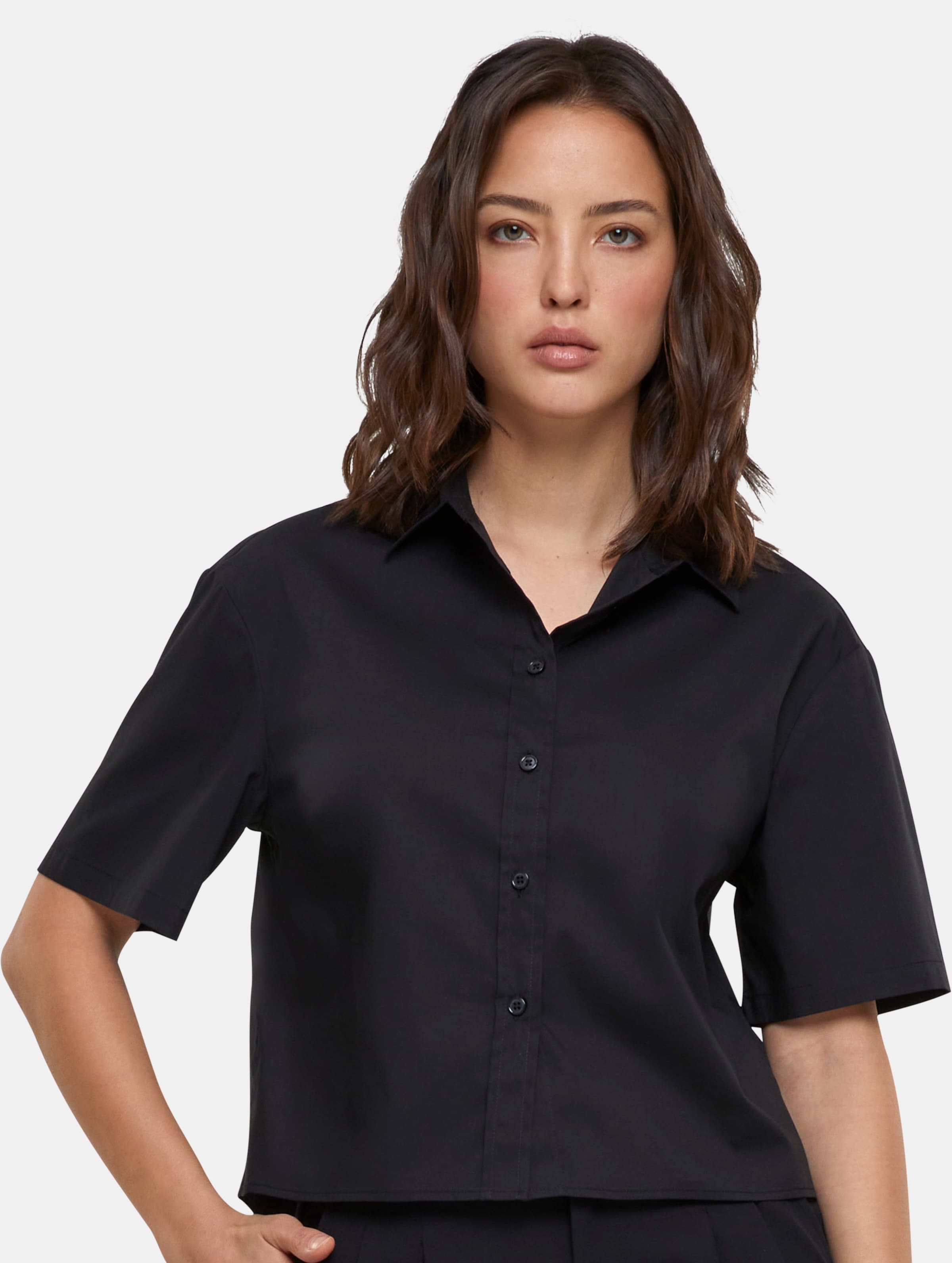 Urban Classics - Oversized shirt Blouse - L - Zwart