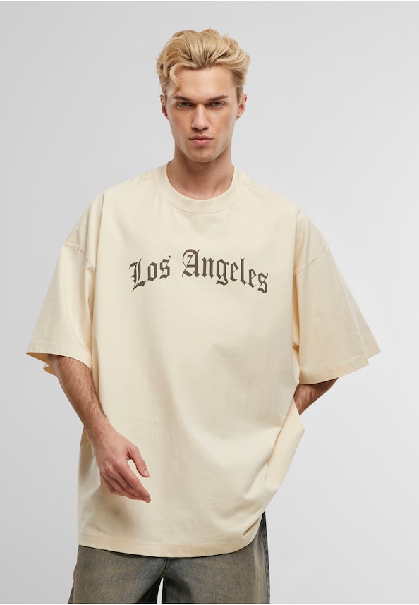 Los Angeles Wording New Huge Tee-0