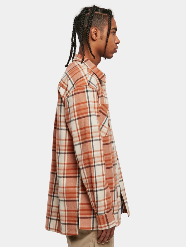 Long Oversized Checked Leaves-3