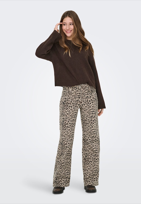 ONLMADISON BLUSH HW LEO WIDE-4