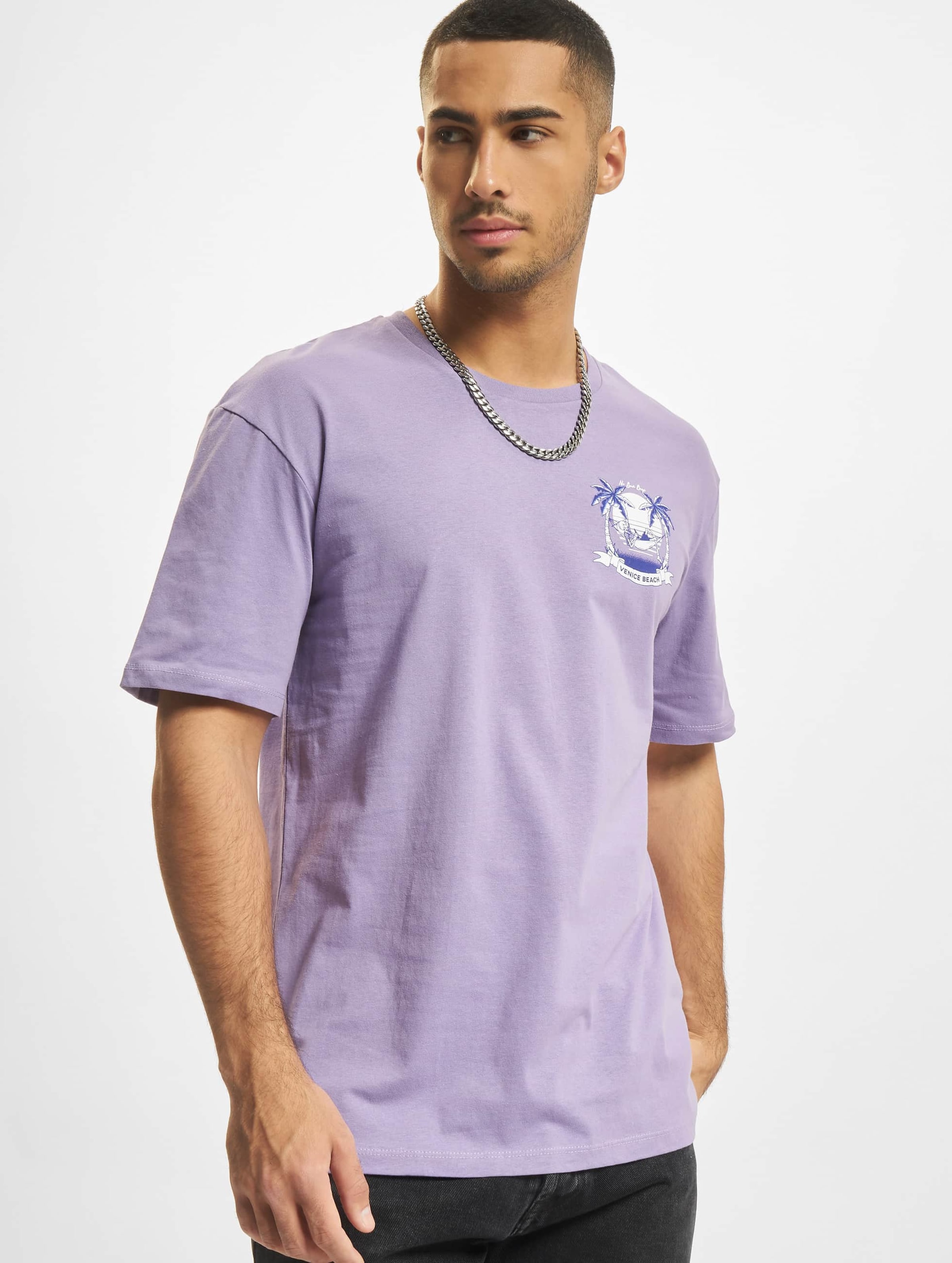 Jack & Jones Chiller Crew Neck T-Shirt Mannen op kleur violet, Maat XXL