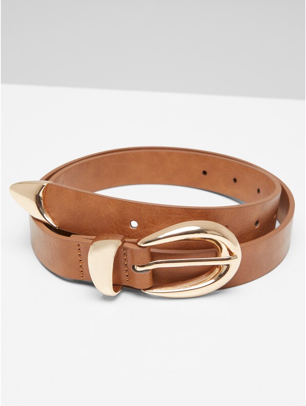 Chunky Buckle Loop Synthetic Leather-0