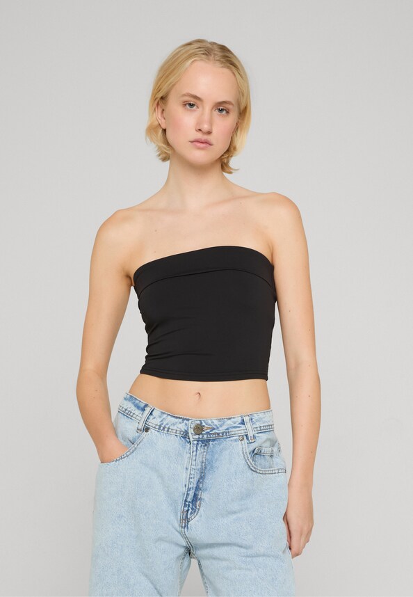 Ladies Bandeau Cropped Top 2-Pack-1