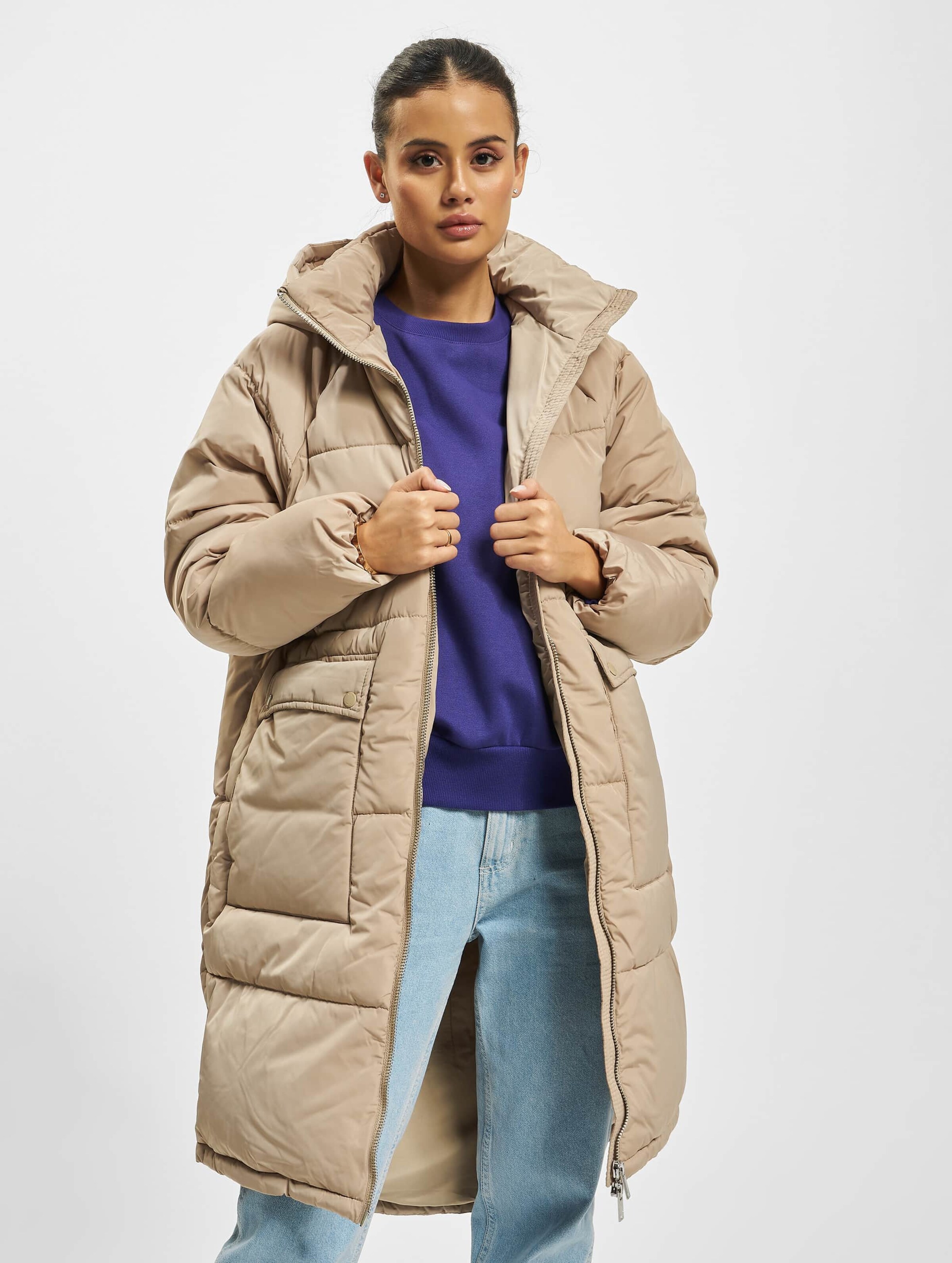 Only oversized longline padded hot sale coat