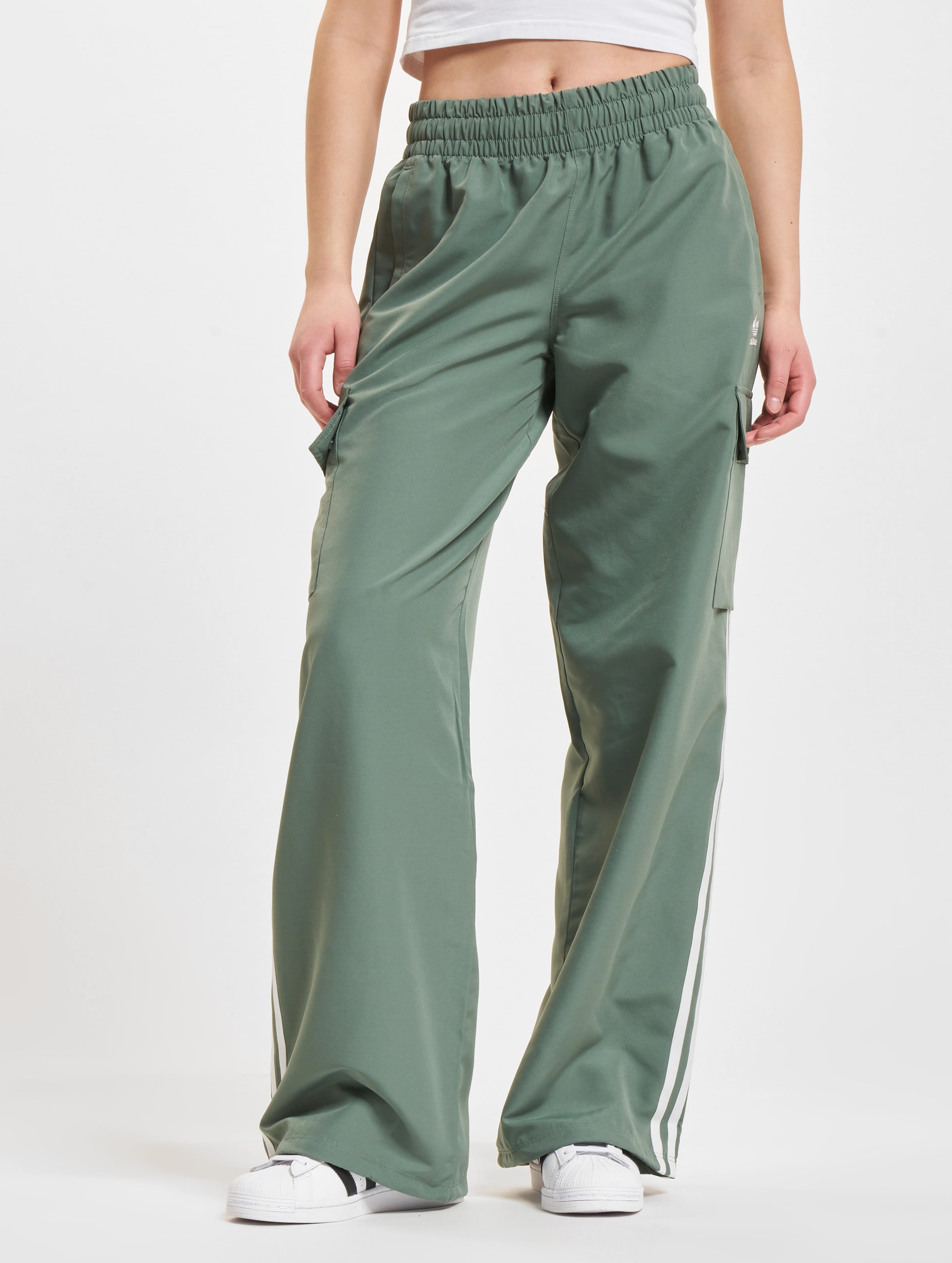 adidas popper pants green