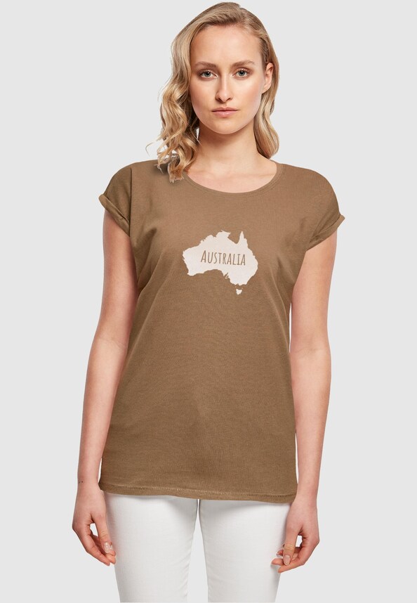 Ladies Australia X Extended Shoulder Tee-0