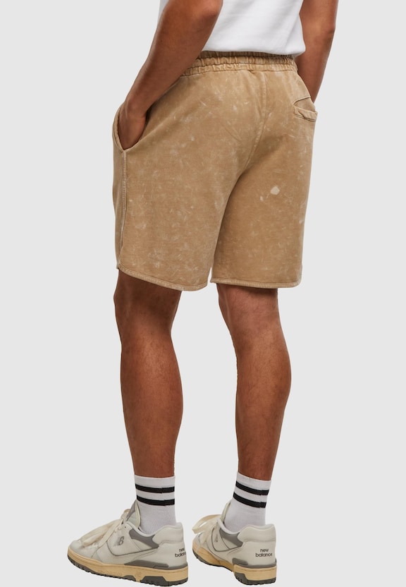 Washed Piped Shorts-1