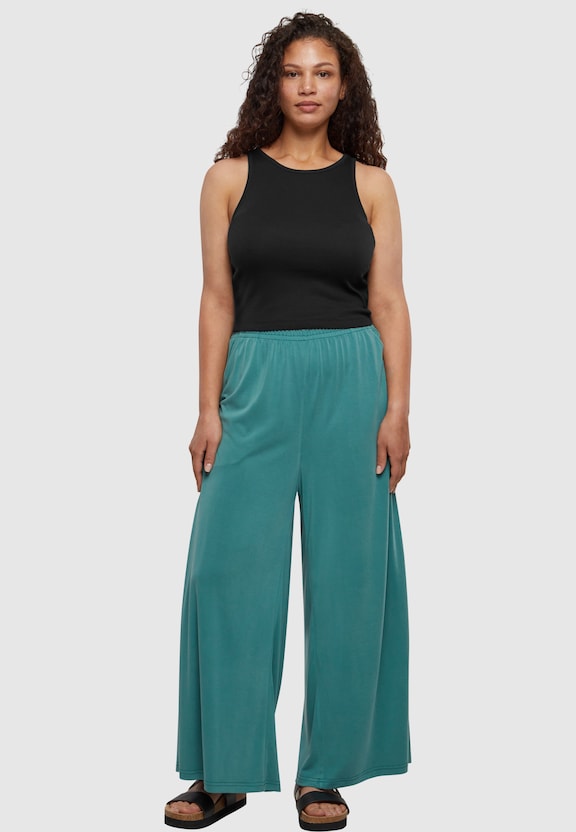 Ladies Organic Cropped Rib Top-9