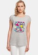 Ladies Geometric Retro Extended Shoulder Tee-0