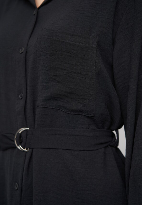 Longsleeve Dress with tie-belt-5