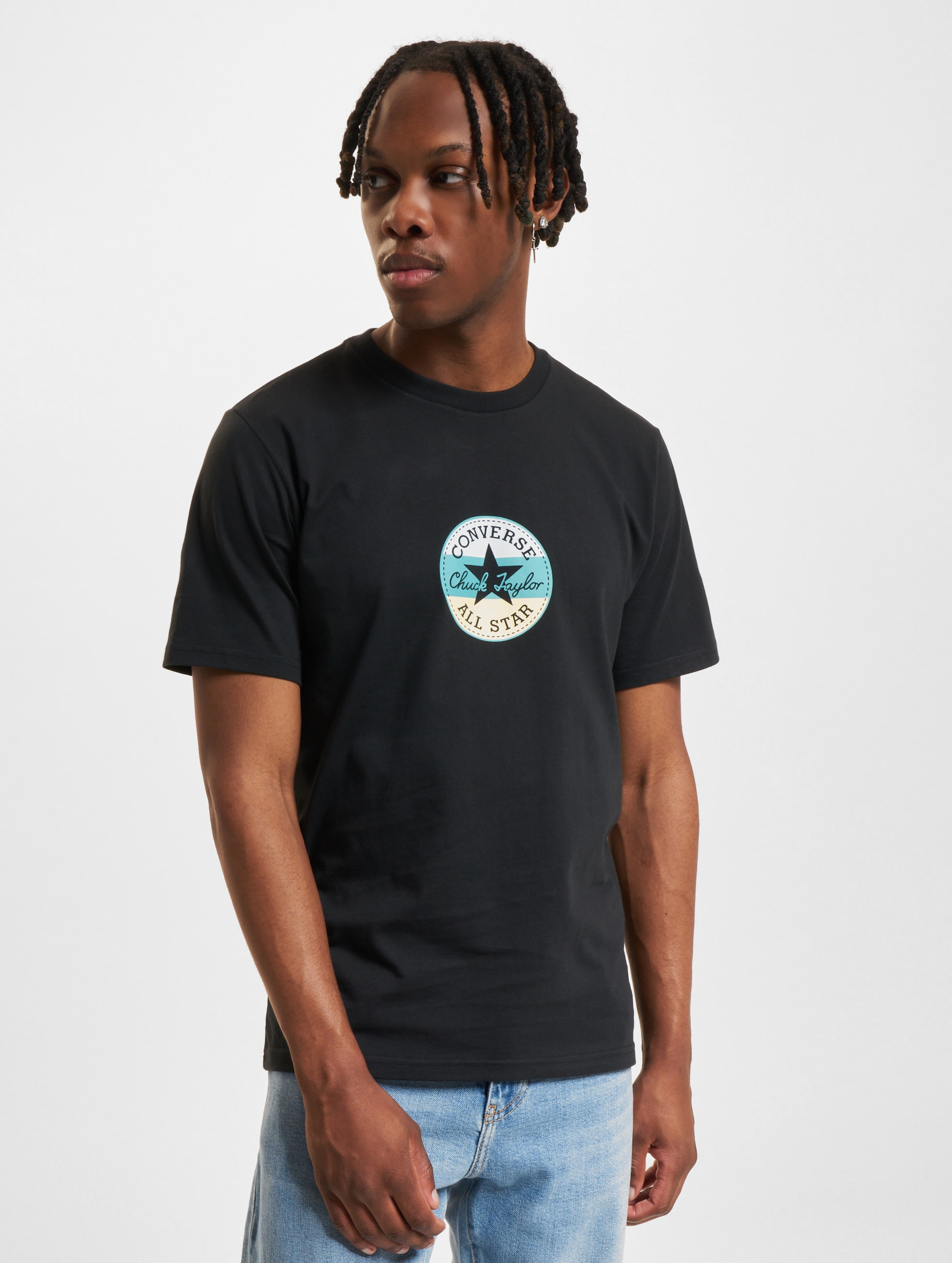 Converse Striped Chuck Patch T-Shirt Männer,Unisex op kleur zwart, Maat S