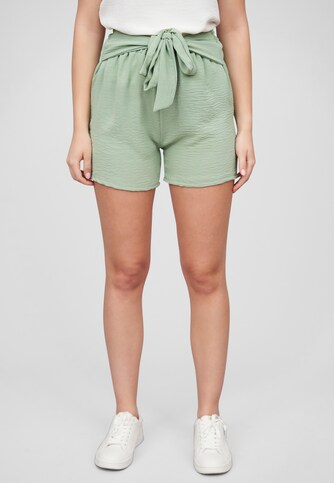 Cloud5ive Damen Shorts mit Deko-Bindegürtel u Elastikbund