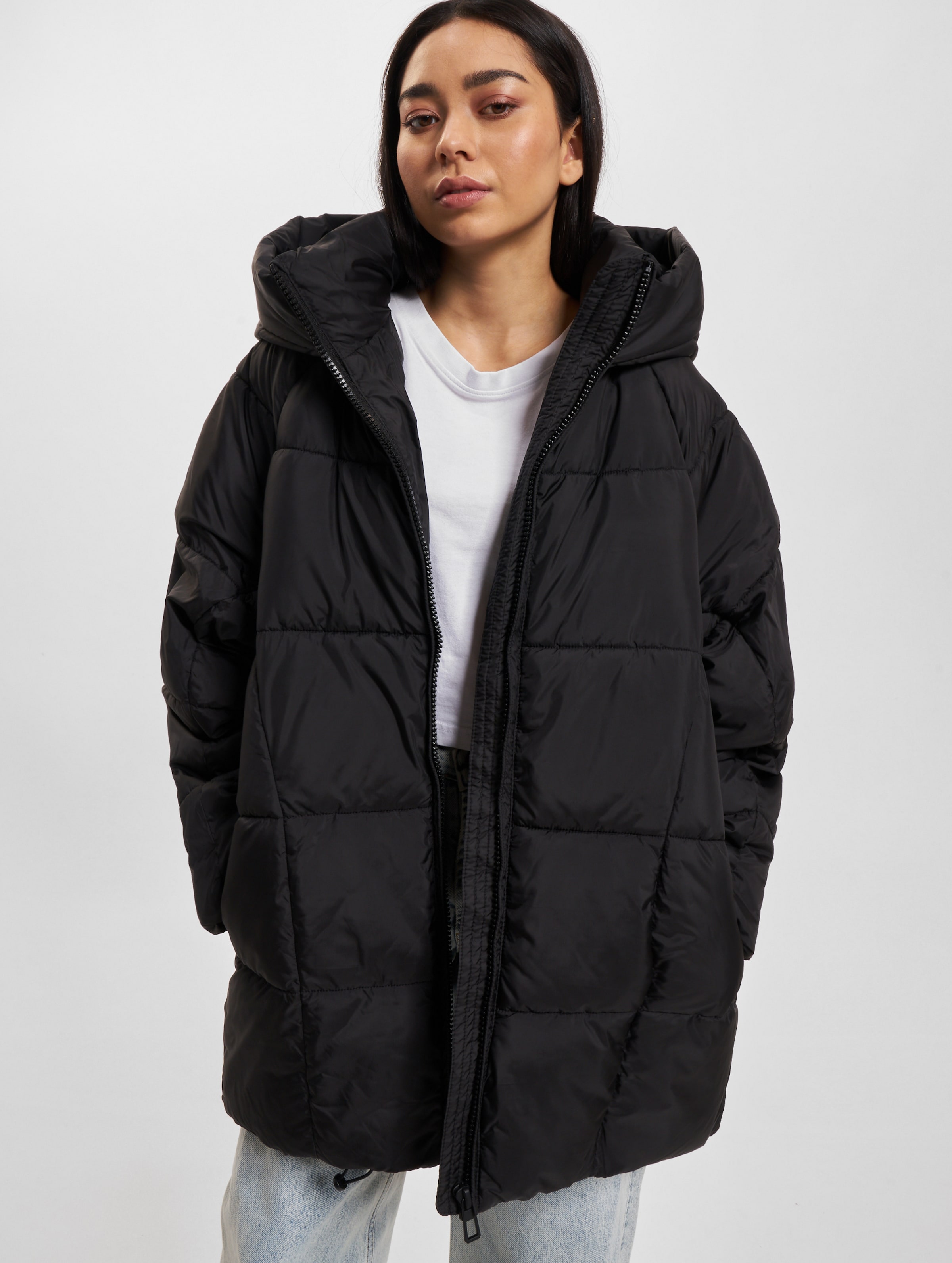 Only oversized longline store padded coat