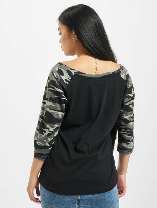 Ladies 3/4 Contrast Raglan-1