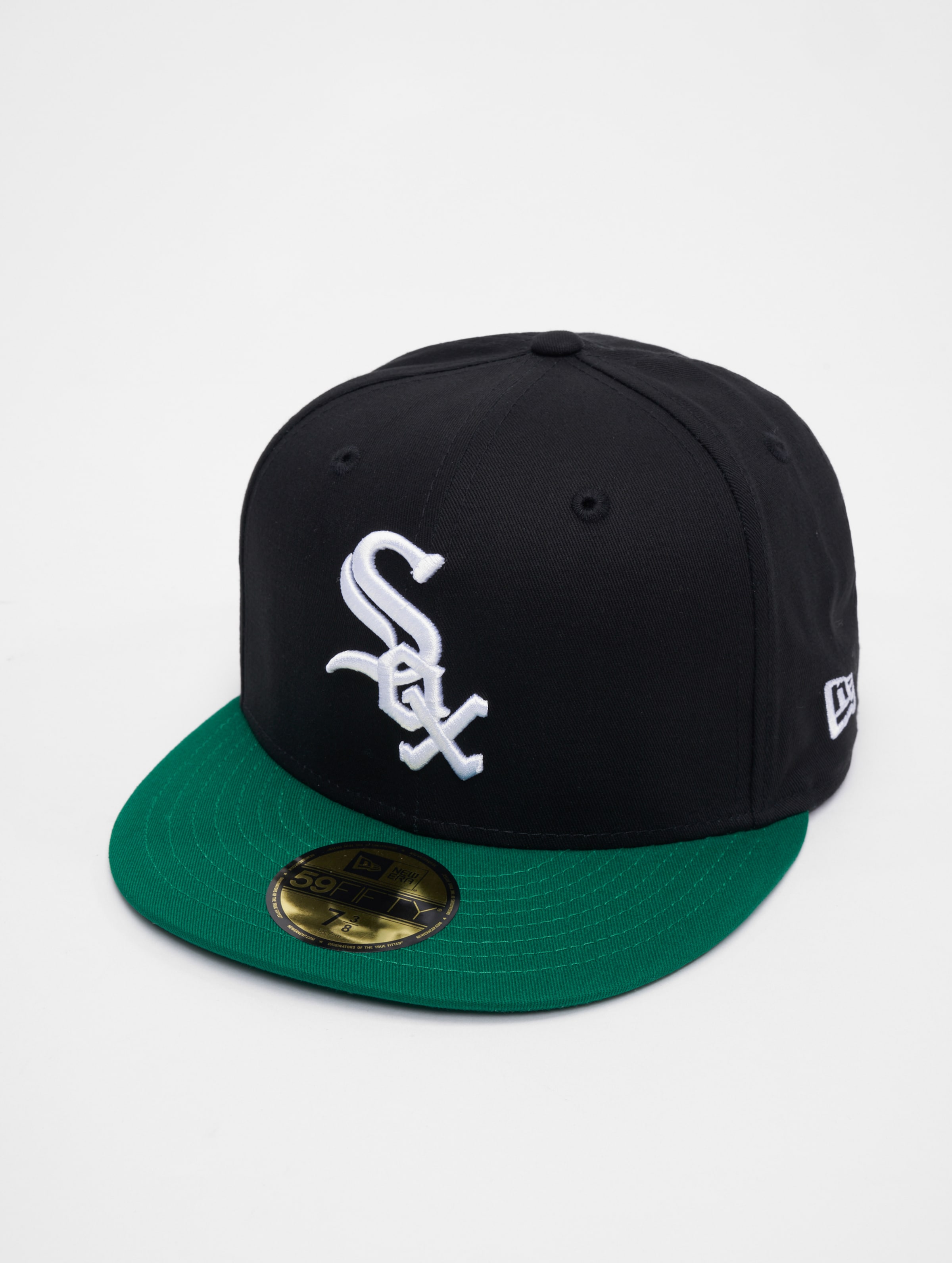 New Era Chicago White Sox MLB Team Colour 59FIFTY Fitted Cap Mannen op kleur zwart, Maat 7_18_575_CM