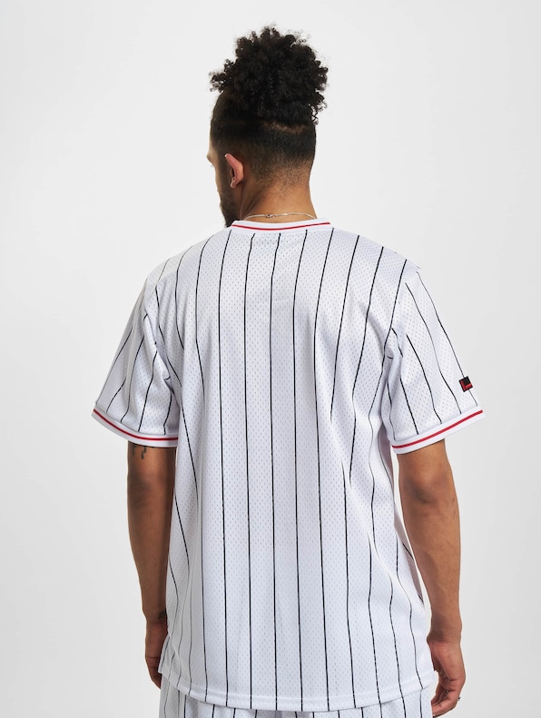 FM231-005-1 FUBU Varsity Pinstriped Mesh Tee-1