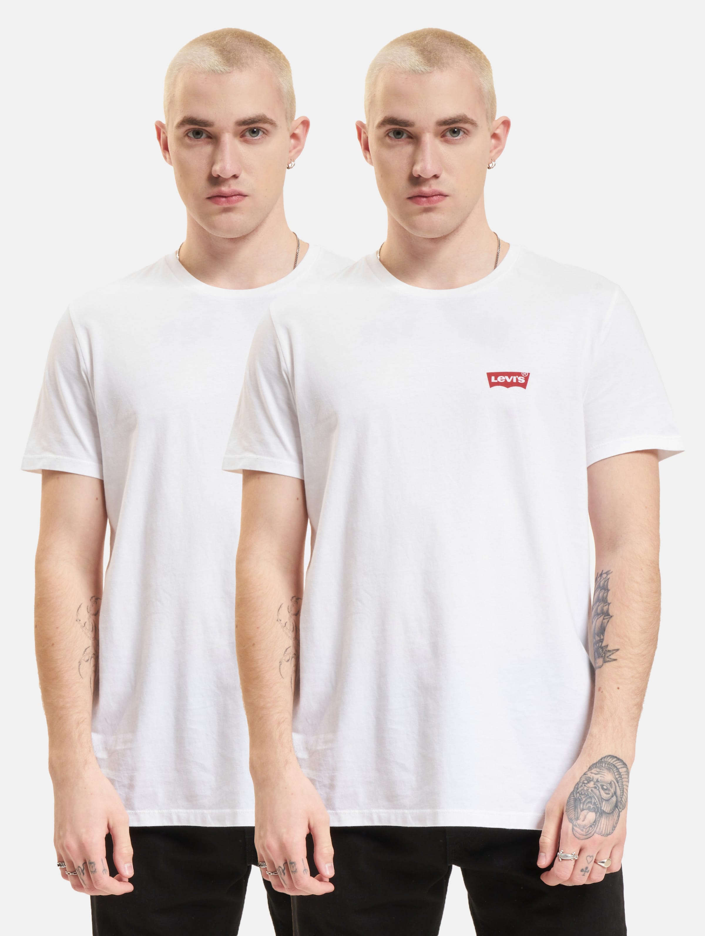Levi's 2 Pack Graphic T-Shirts Mannen op kleur wit, Maat XL