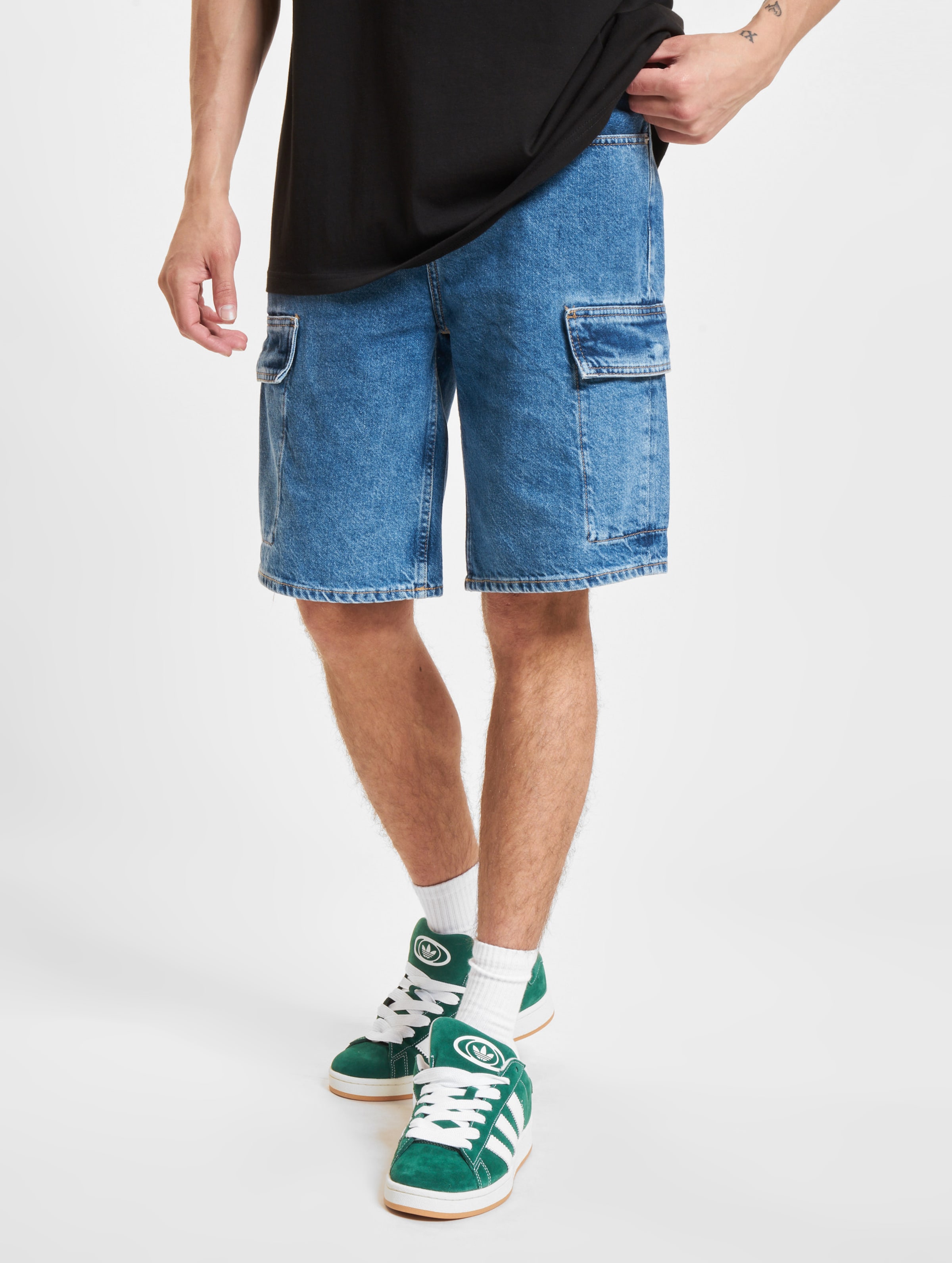 Calvin Klein Jeans 90's Loose Cargo Shorts Männer,Unisex op kleur blauw, Maat 28