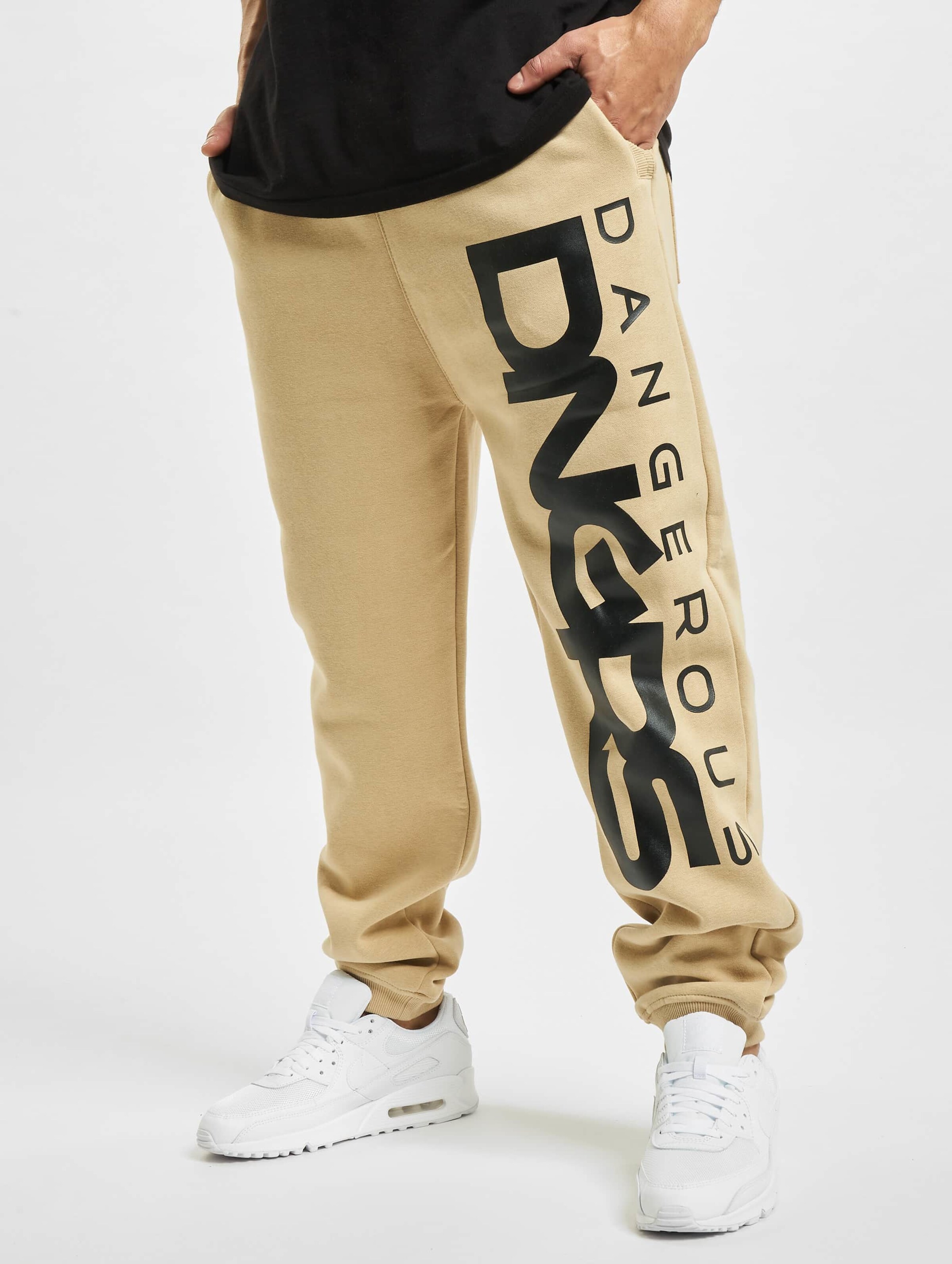 Dangerous DNGRS Classic Jogginghosen Männer,Unisex op kleur beige, Maat XXL