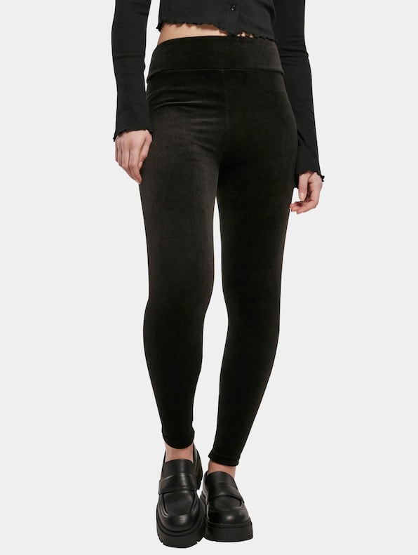 Ladies High Waist Rib Velvet-3