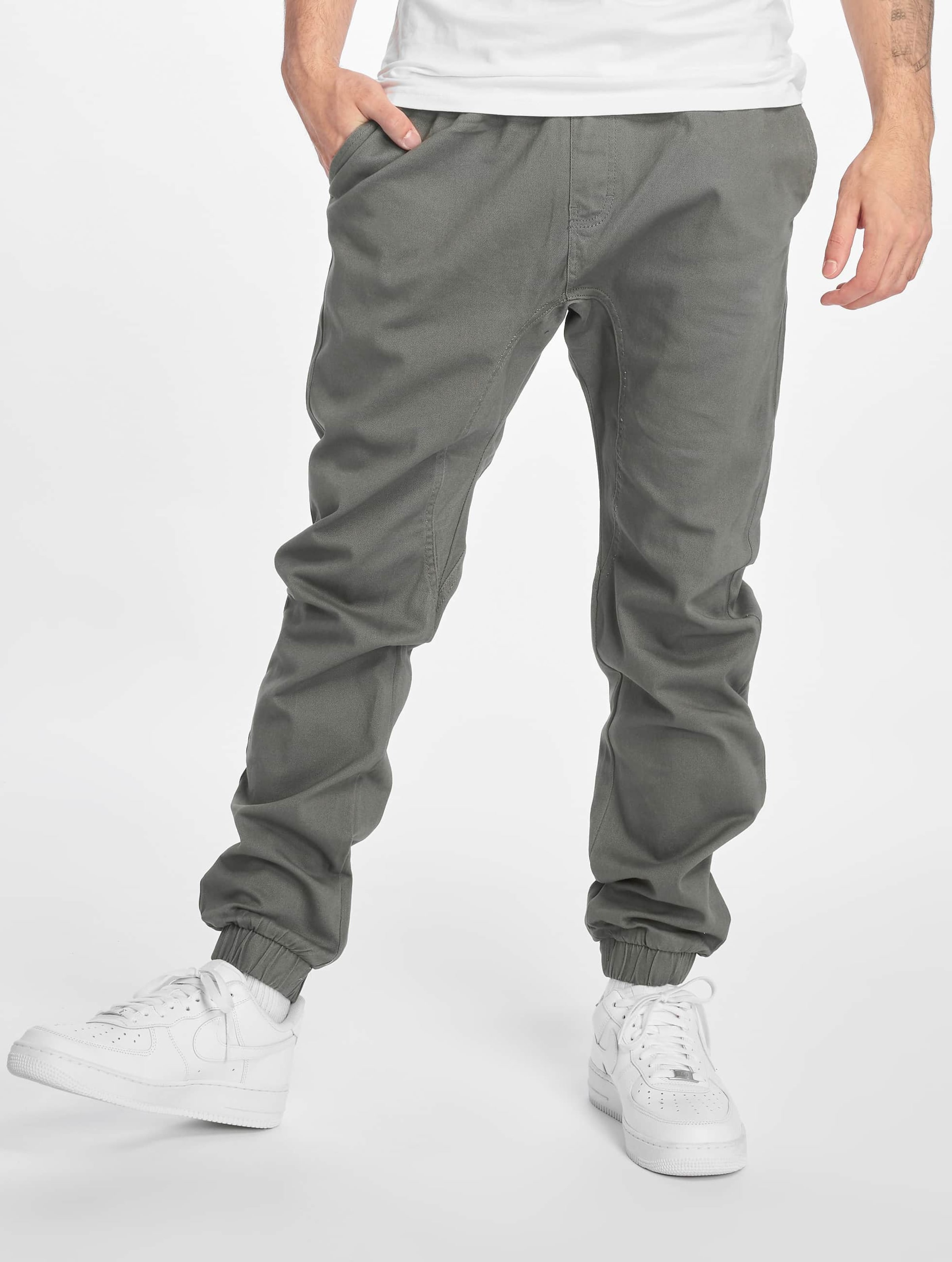 Southpole Stretch Jogger Pants Mannen op kleur grijs, Maat XL