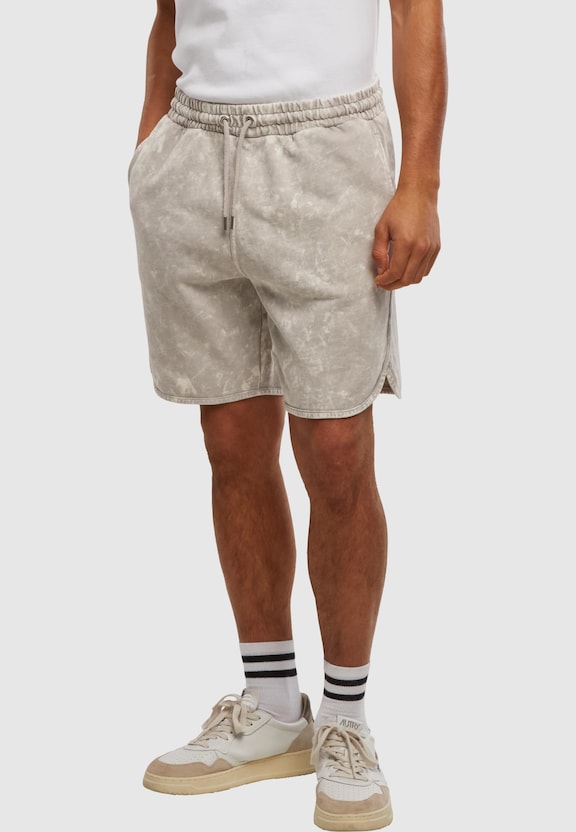 Washed Piped Shorts-0