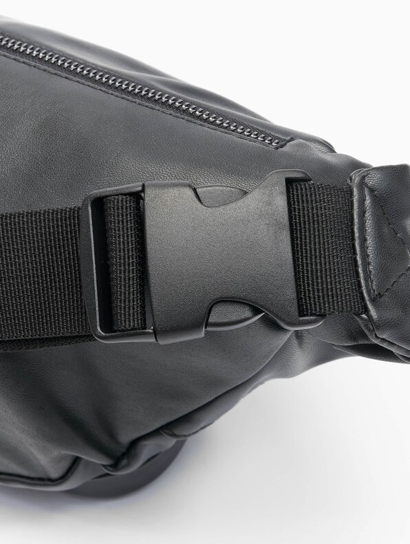 Imitation Leather Double Zip Shoulder-4