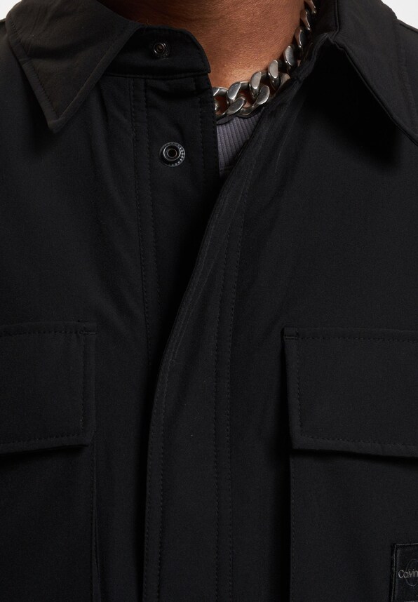 Fleece Lined Cargo Overshirt-3