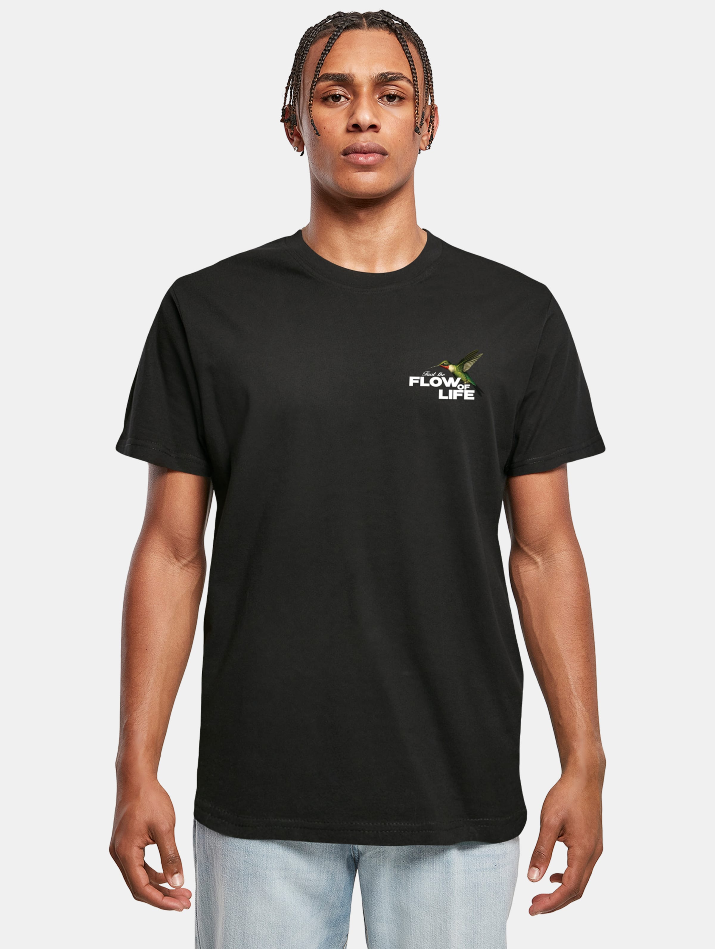 Mister Tee Flow Of Live T-Shirts Männer,Unisex op kleur zwart, Maat L