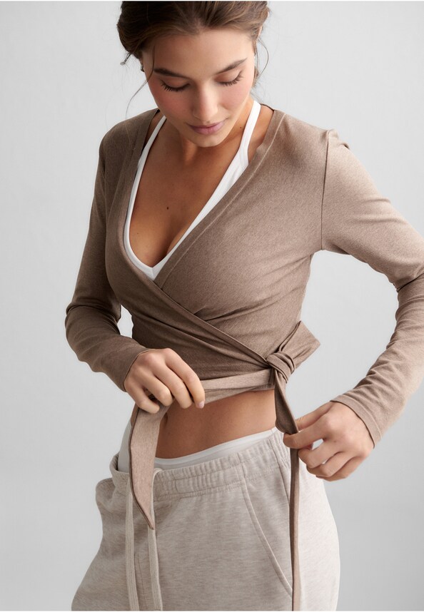 Shape Seamless Wrap Long-0