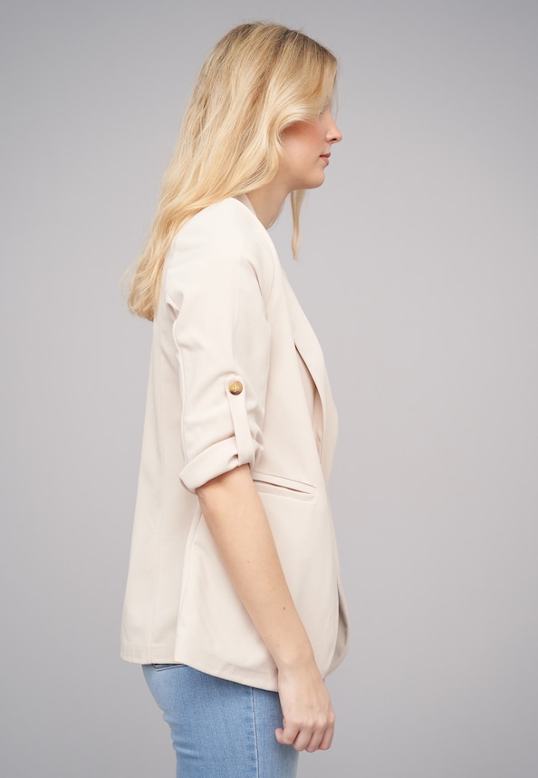 Turn-Up 3/4 Sleeve Blazer-3