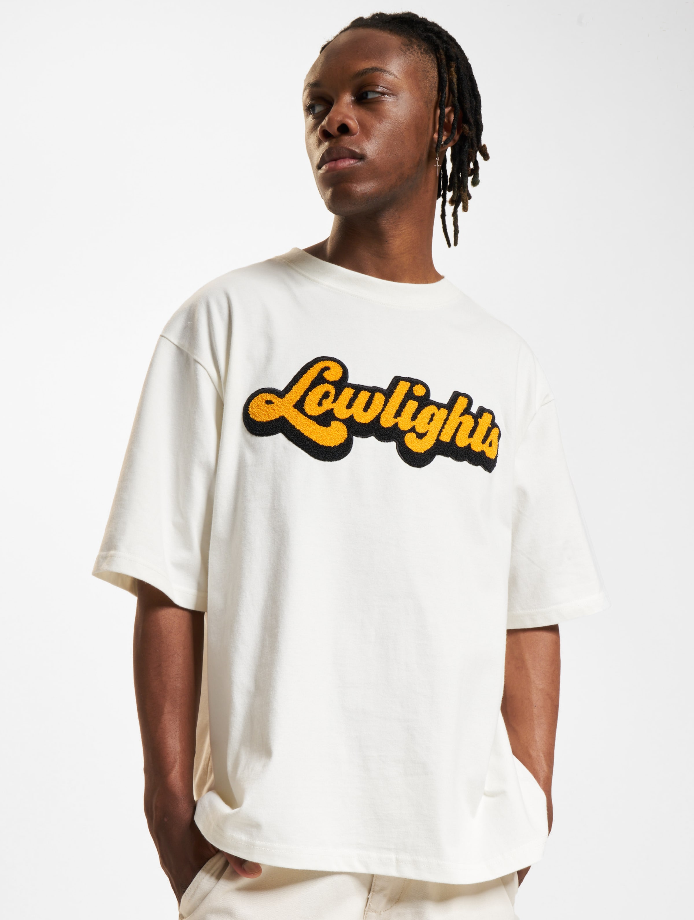 Low Lights Studios Trendy T-Shirt op kleur wit, Maat L