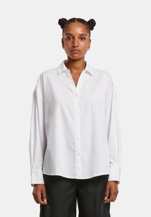 Urban Classics Ladies Oversized Cotton Blouse-2