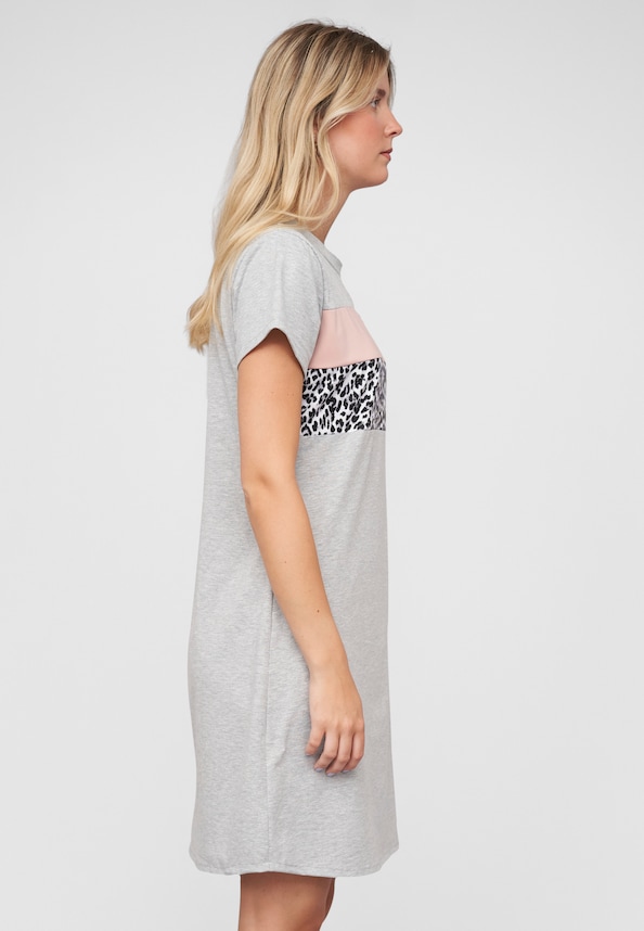 T-Shirt Dress Colorblock-3