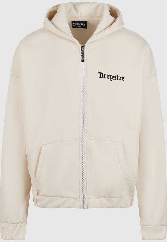 Super Heavy Oversize Blank Zip Hoodie-3