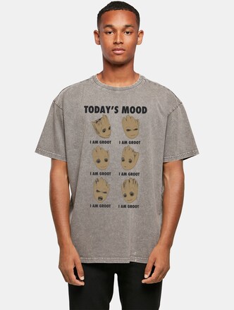 Guardians Of The Galaxy Vol 2 - Groot Todays Mood Acid Washed Oversized