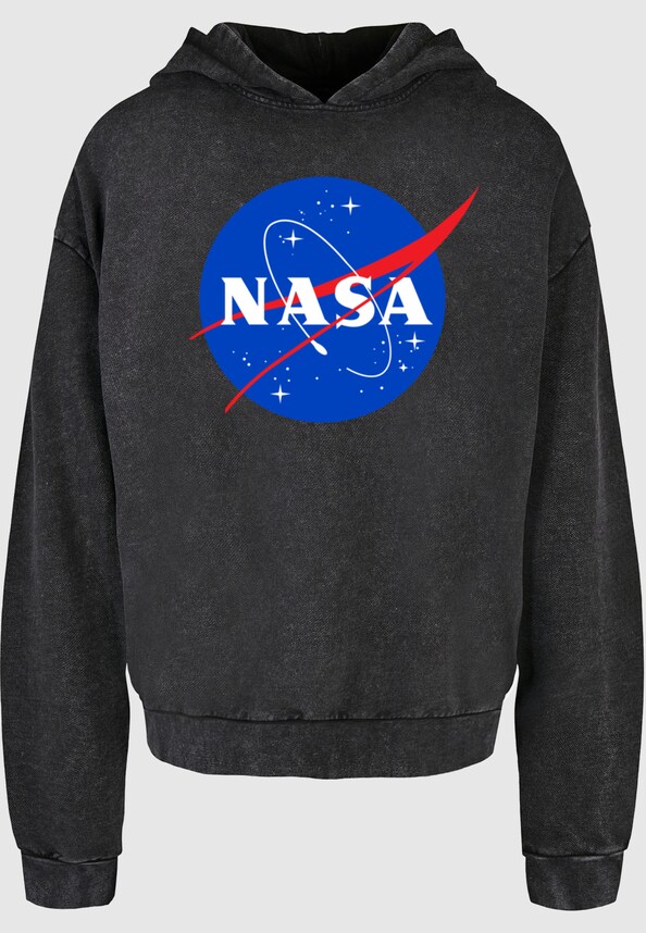 Nasa - Insignia Logo Acid Washed Oversize Hoody-2