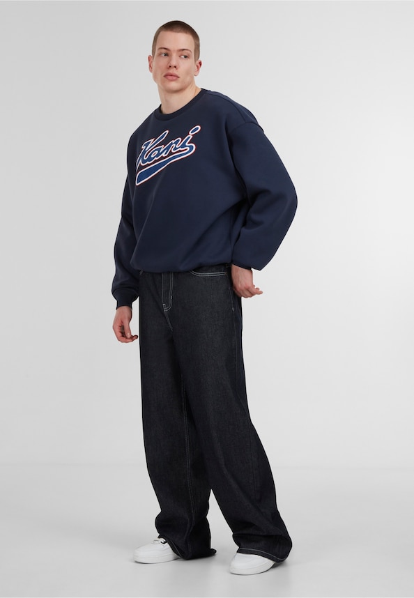 Varsity Print Os Crewneck-2