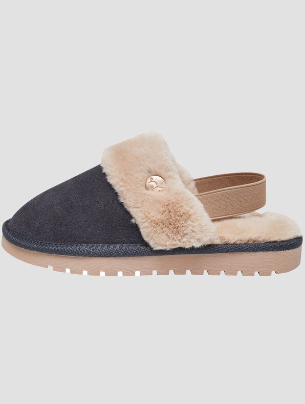 ROMIKA Kids Suede + Fake Fur Slipper-2