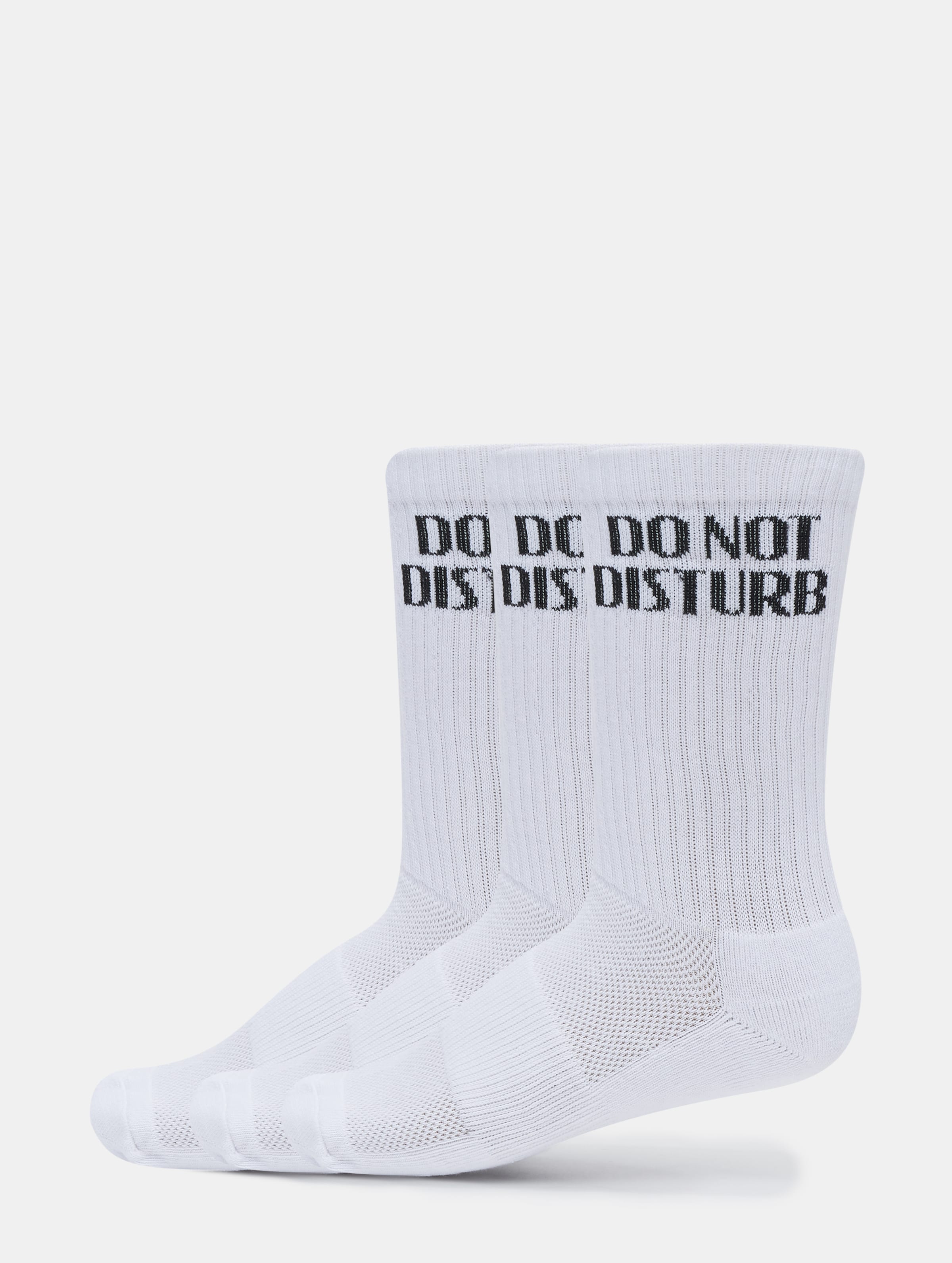 PEGADOR Do not Disturb Socks 3er Pack Frauen,Männer,Unisex op kleur wit, Maat 43-46