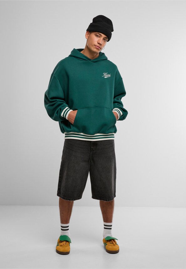 Cursive Varsity Oversized Hoodie-2