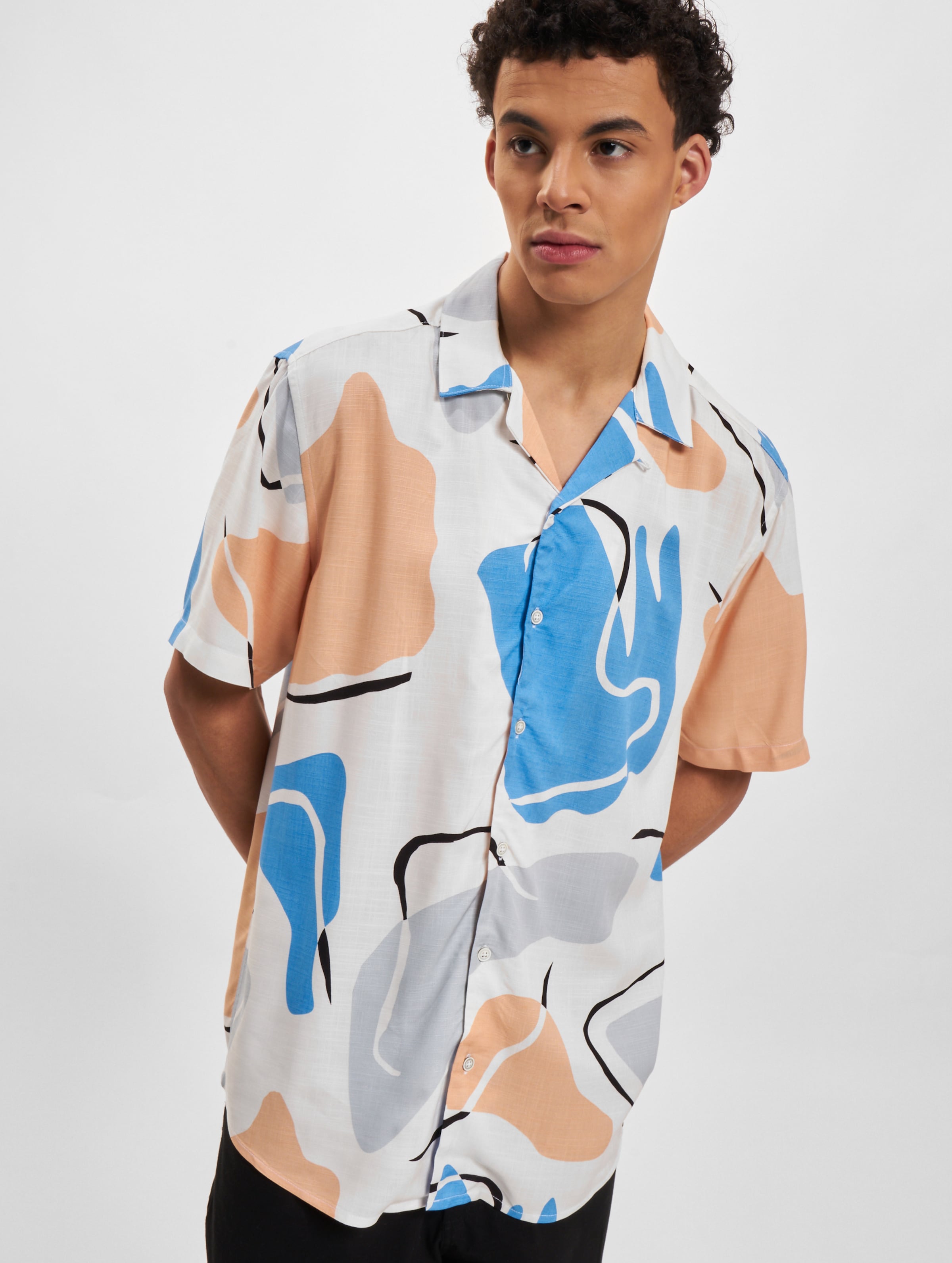 overhemd heren korte mouwen- festival shirt- Onsdab- Marina- Only & Sons- print- maat XL