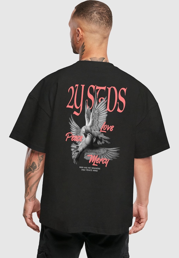 PEACE LOVE MERCY ULTRA HEAVY TEE-1