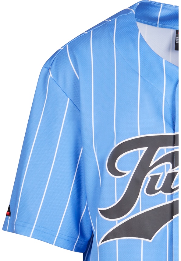 FM242-001-1 Fubu Varsity Mesh Pinstripe Baseball Jersey-6
