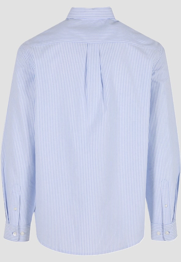 Striped Button Up Oxford Shirt-3
