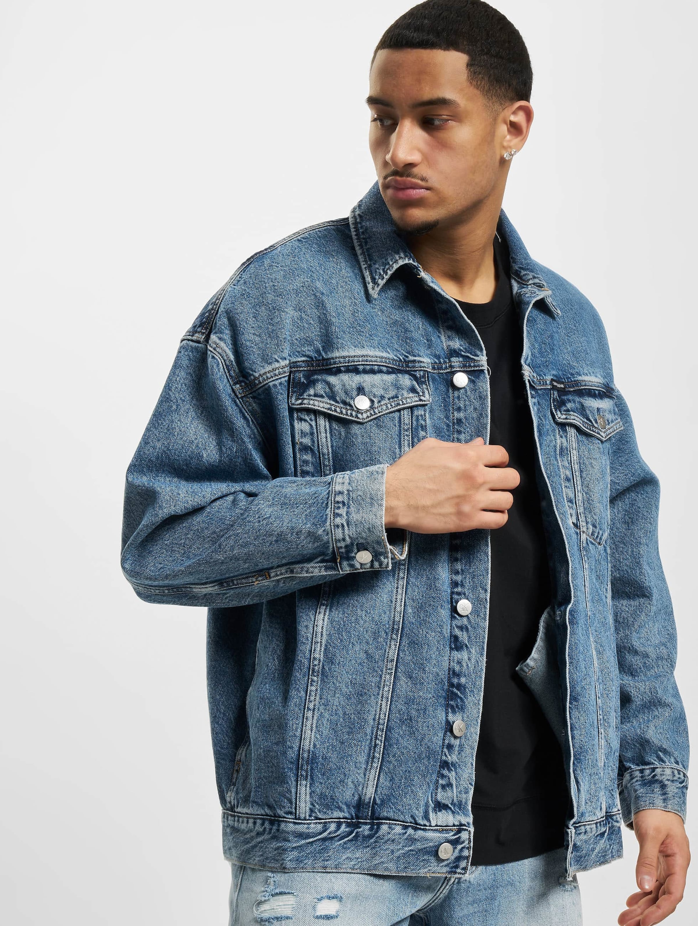 Calvin klein deals oversized denim jacket