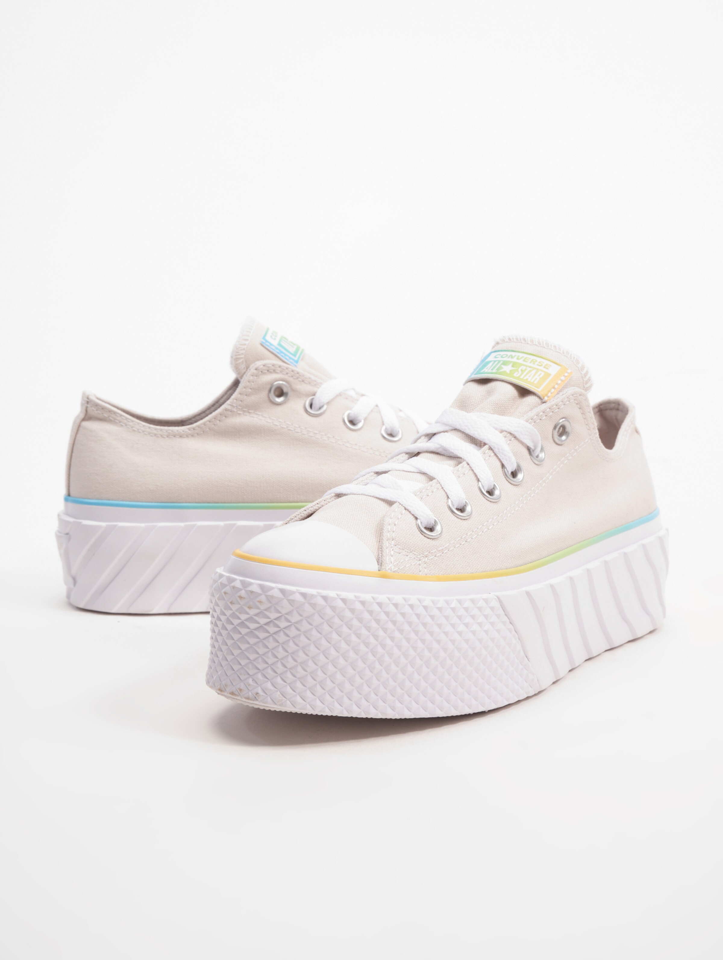 Converse Chuck Taylor All Star 2X Lift OX Sneakers op kleur beige, Maat 39.5